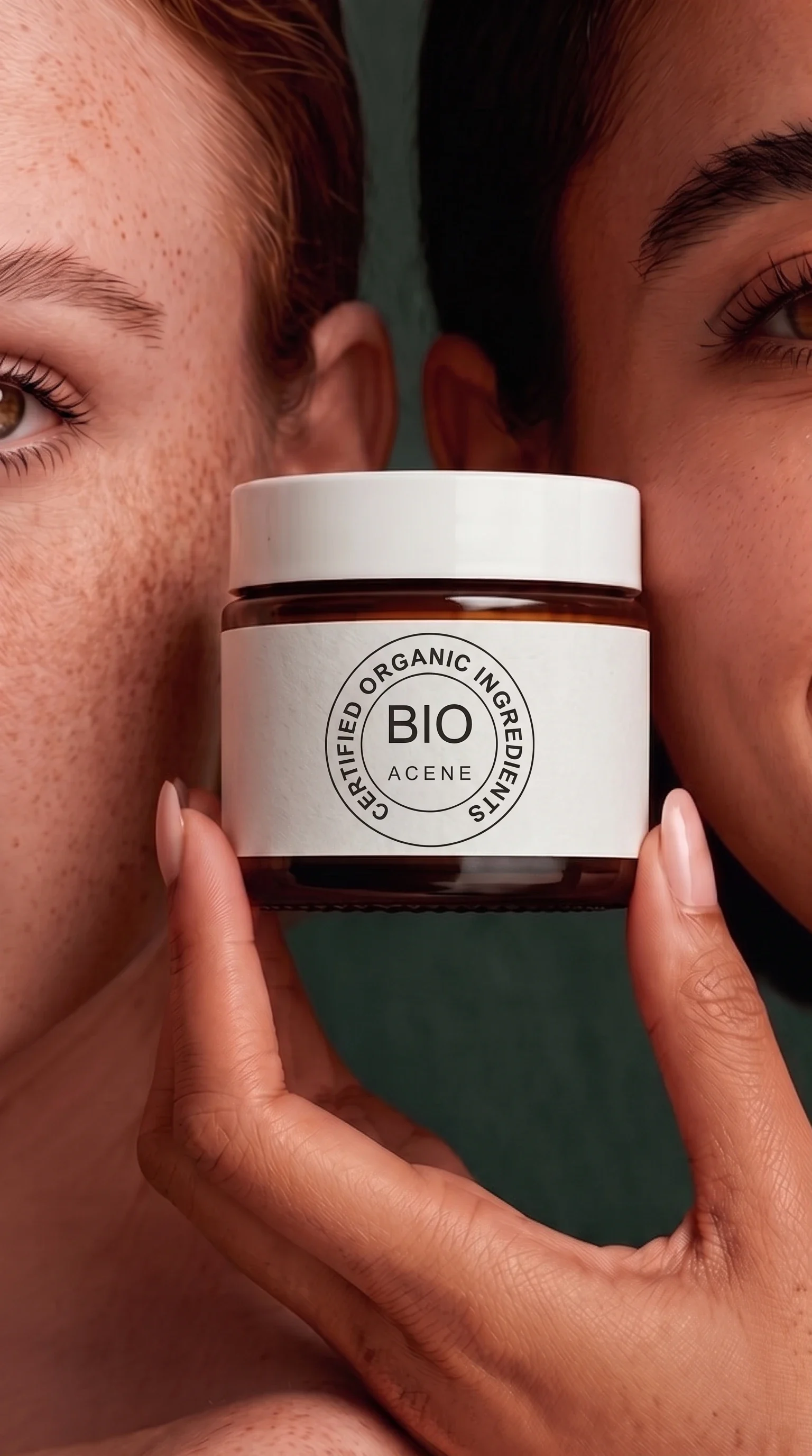 Producto de cosmética natural con el sello Acene