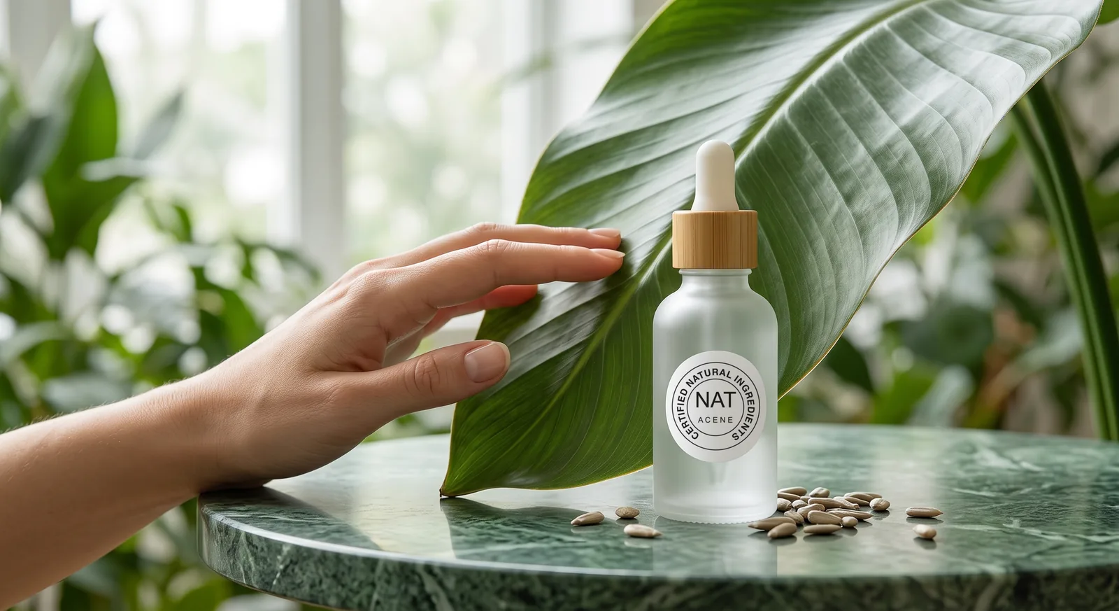 Ingredientes naturales utilizados en la formulación de productos cosméticos.